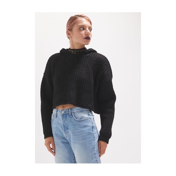 UO Harlow Ribbed Knit Hooded Sweater - Picture 3 of 8